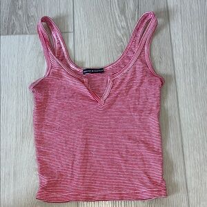 Brandy Melville Stripped Cropped Tank Top